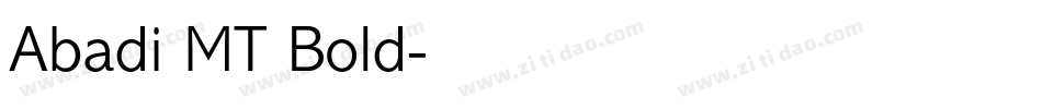 Abadi MT Bold字体转换